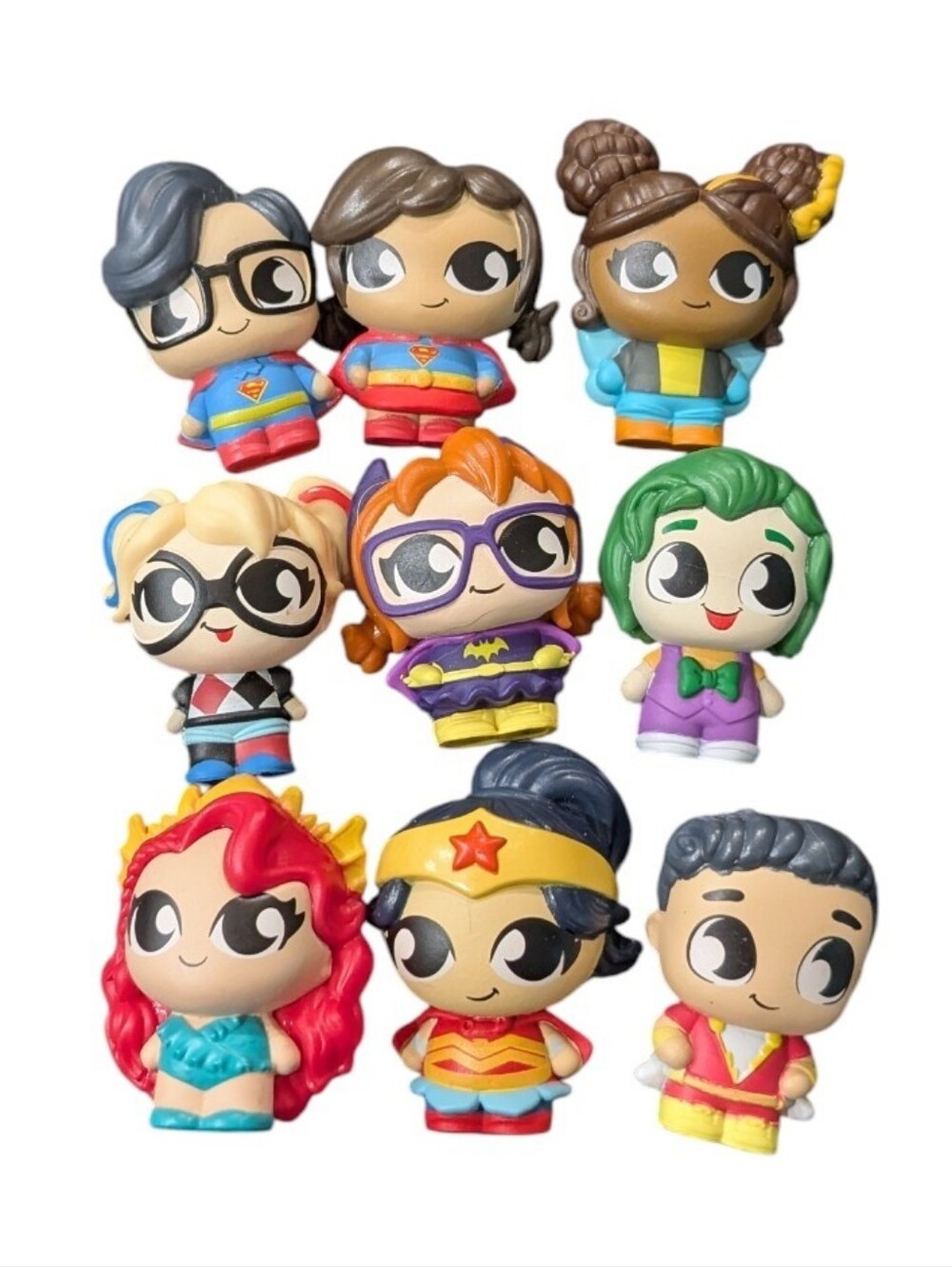 Jakks Pacific DC Micro Minis Figure Lot of 9 Superheroes & Villains Mini Figures